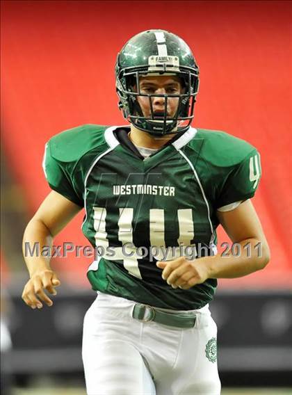 Thumbnail 1 in Greater Atlanta Christian vs. Westminster (Great American Football Classic) photogallery.