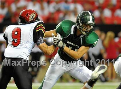 Thumbnail 2 in Greater Atlanta Christian vs. Westminster (Great American Football Classic) photogallery.