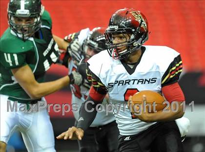 Thumbnail 2 in Greater Atlanta Christian vs. Westminster (Great American Football Classic) photogallery.