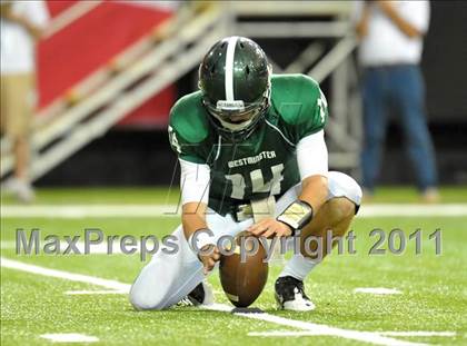 Thumbnail 3 in Greater Atlanta Christian vs. Westminster (Great American Football Classic) photogallery.