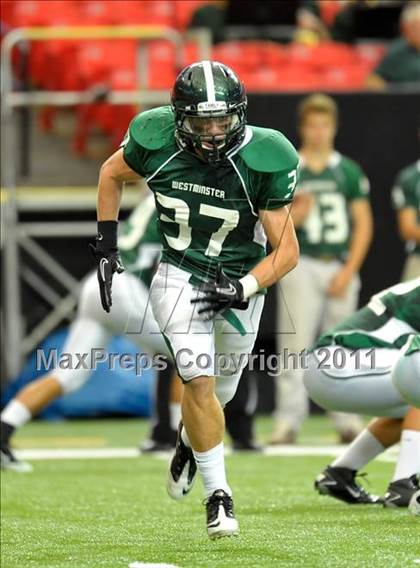 Thumbnail 2 in Greater Atlanta Christian vs. Westminster (Great American Football Classic) photogallery.