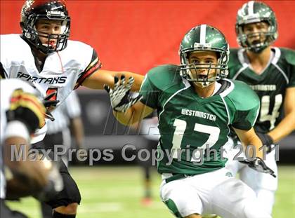 Thumbnail 3 in Greater Atlanta Christian vs. Westminster (Great American Football Classic) photogallery.