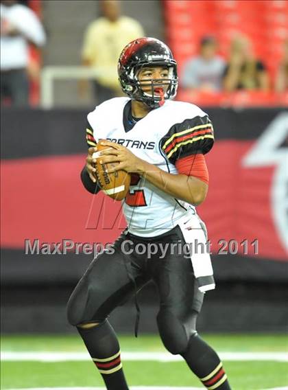 Thumbnail 3 in Greater Atlanta Christian vs. Westminster (Great American Football Classic) photogallery.