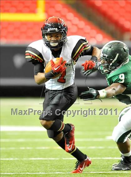 Thumbnail 2 in Greater Atlanta Christian vs. Westminster (Great American Football Classic) photogallery.