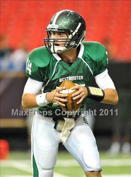 Thumbnail 1 in Greater Atlanta Christian vs. Westminster (Great American Football Classic) photogallery.