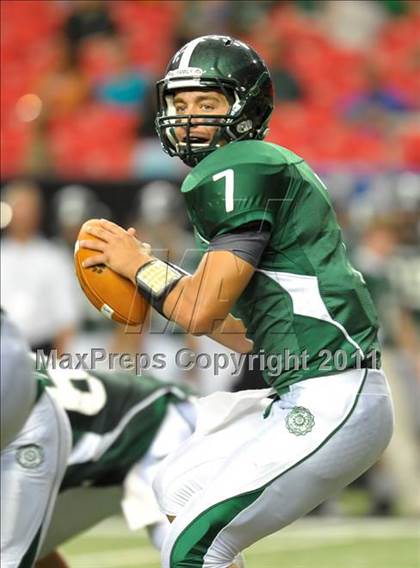 Thumbnail 2 in Greater Atlanta Christian vs. Westminster (Great American Football Classic) photogallery.