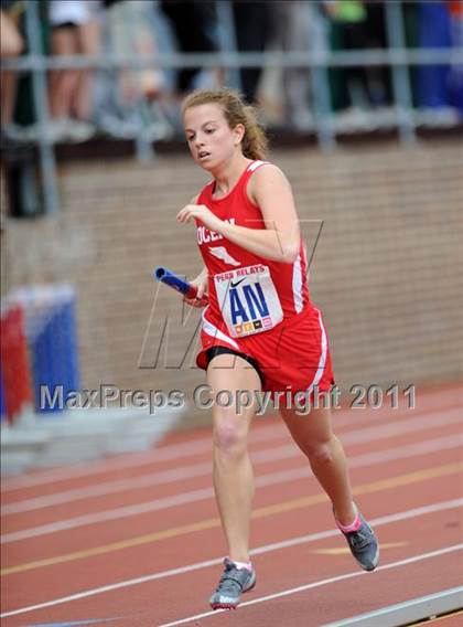 Thumbnail 2 in 117th Penn Relays (Girls 400m Hurdles and 4x800m Event 103) photogallery.