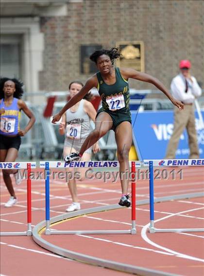 Thumbnail 2 in 117th Penn Relays (Girls 400m Hurdles and 4x800m Event 103) photogallery.