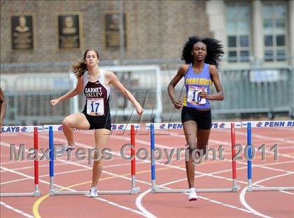Thumbnail 1 in 117th Penn Relays (Girls 400m Hurdles and 4x800m Event 103) photogallery.