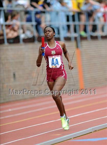 Thumbnail 3 in 117th Penn Relays (Girls 400m Hurdles and 4x800m Event 103) photogallery.