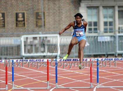Thumbnail 2 in 117th Penn Relays (Girls 400m Hurdles and 4x800m Event 103) photogallery.