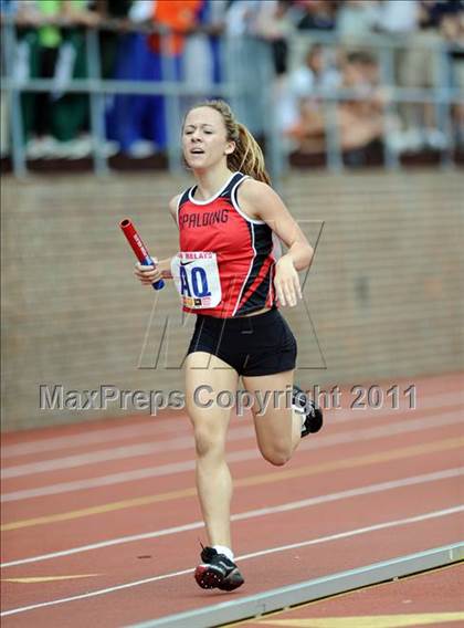 Thumbnail 1 in 117th Penn Relays (Girls 400m Hurdles and 4x800m Event 103) photogallery.