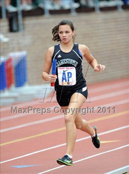 Thumbnail 3 in 117th Penn Relays (Girls 400m Hurdles and 4x800m Event 103) photogallery.