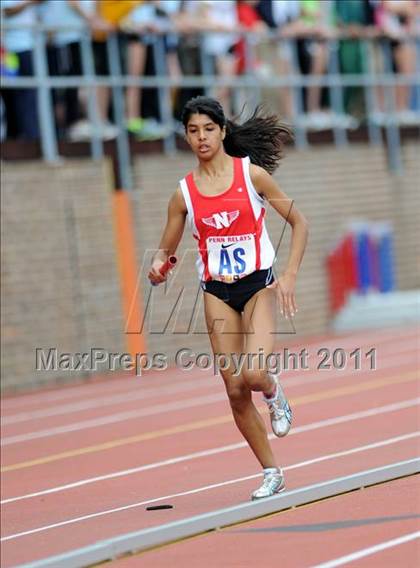 Thumbnail 3 in 117th Penn Relays (Girls 400m Hurdles and 4x800m Event 103) photogallery.