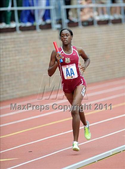 Thumbnail 3 in 117th Penn Relays (Girls 400m Hurdles and 4x800m Event 103) photogallery.