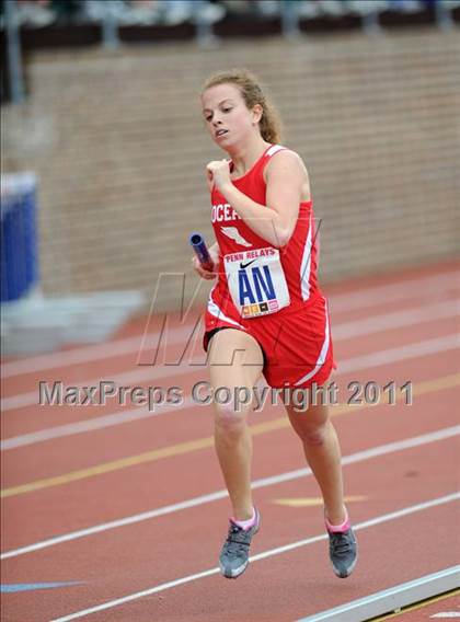 Thumbnail 3 in 117th Penn Relays (Girls 400m Hurdles and 4x800m Event 103) photogallery.
