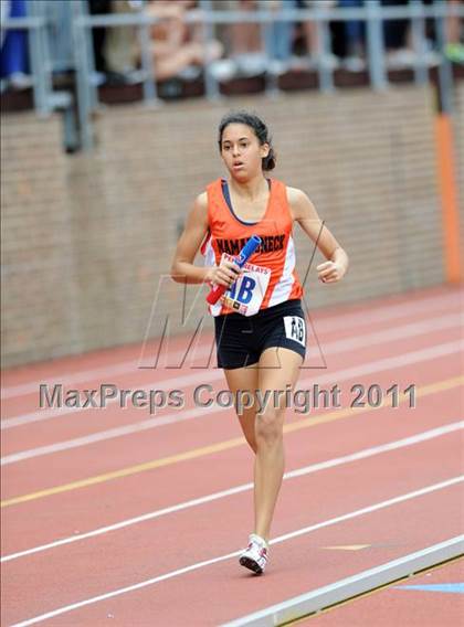 Thumbnail 1 in 117th Penn Relays (Girls 400m Hurdles and 4x800m Event 103) photogallery.