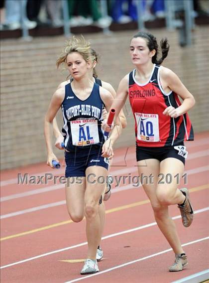 Thumbnail 1 in 117th Penn Relays (Girls 400m Hurdles and 4x800m Event 103) photogallery.
