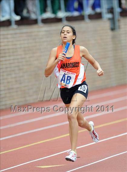 Thumbnail 1 in 117th Penn Relays (Girls 400m Hurdles and 4x800m Event 103) photogallery.