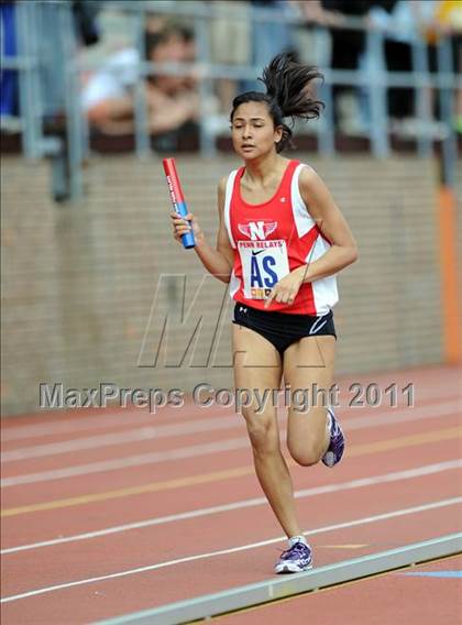 Thumbnail 2 in 117th Penn Relays (Girls 400m Hurdles and 4x800m Event 103) photogallery.