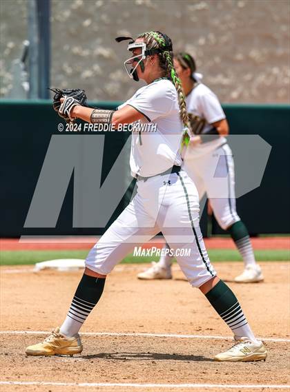 Thumbnail 1 in Neches vs. Hermleigh (UIL 1A Softball Semifinal) photogallery.