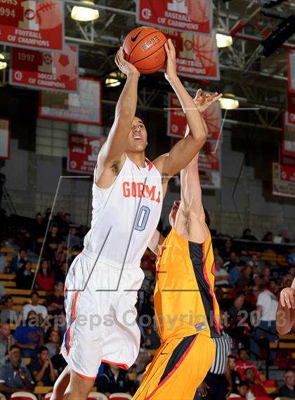Thumbnail 1 in Bishop Gorman vs. Orange Lutheran (Nike Extravaganza) photogallery.