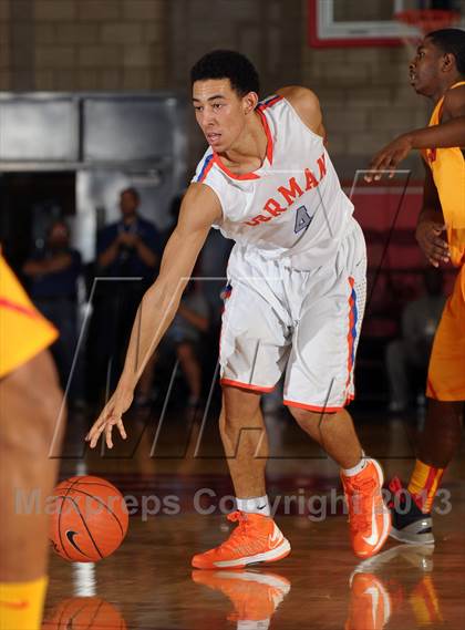 Thumbnail 3 in Bishop Gorman vs. Orange Lutheran (Nike Extravaganza) photogallery.