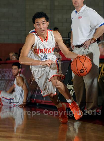 Thumbnail 3 in Bishop Gorman vs. Orange Lutheran (Nike Extravaganza) photogallery.