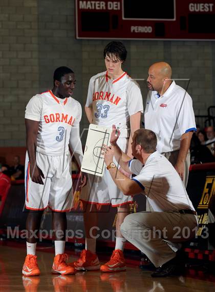 Thumbnail 2 in Bishop Gorman vs. Orange Lutheran (Nike Extravaganza) photogallery.