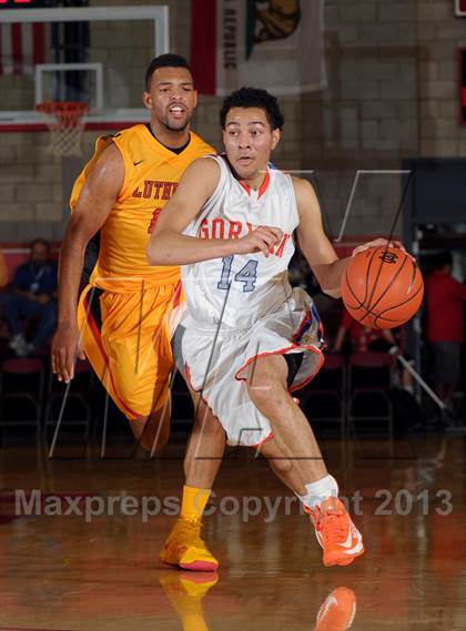 Thumbnail 1 in Bishop Gorman vs. Orange Lutheran (Nike Extravaganza) photogallery.