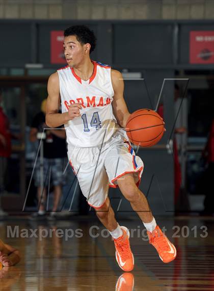 Thumbnail 3 in Bishop Gorman vs. Orange Lutheran (Nike Extravaganza) photogallery.
