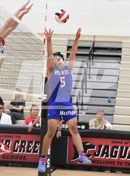 Thumbnail 2 in Boulder Creek vs. Westwood (AIA 6A Play-In) photogallery.