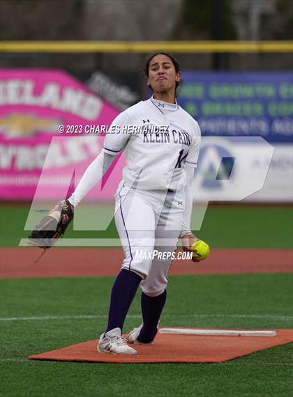Thumbnail 2 in Pasadena Memorial vs Klein Cain (NFCA Texas Leadoff Classic) photogallery.