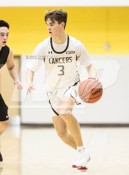 Thumbnail 2 in Saint Francis v Newark Memorial (Joe Schram Holiday Tournament) photogallery.