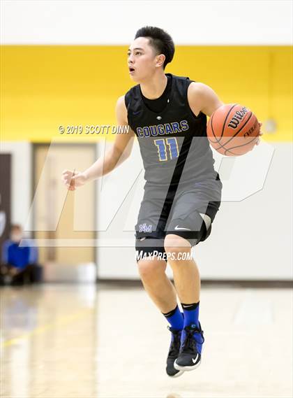 Thumbnail 2 in Saint Francis v Newark Memorial (Joe Schram Holiday Tournament) photogallery.