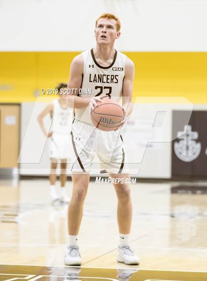 Thumbnail 1 in Saint Francis v Newark Memorial (Joe Schram Holiday Tournament) photogallery.