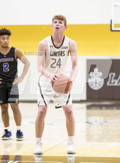 Thumbnail 1 in Saint Francis v Newark Memorial (Joe Schram Holiday Tournament) photogallery.