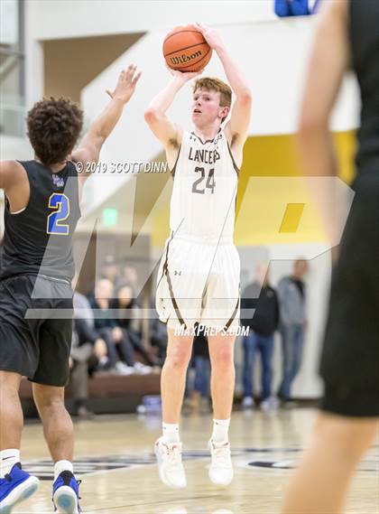 Thumbnail 1 in Saint Francis v Newark Memorial (Joe Schram Holiday Tournament) photogallery.