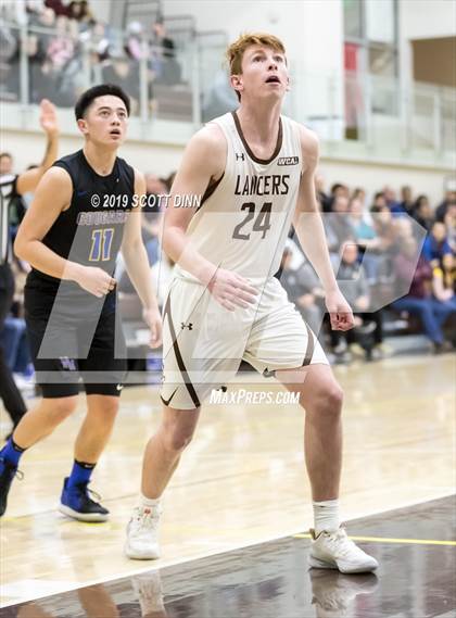 Thumbnail 1 in Saint Francis v Newark Memorial (Joe Schram Holiday Tournament) photogallery.