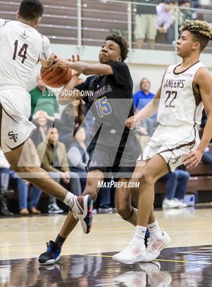 Thumbnail 2 in Saint Francis v Newark Memorial (Joe Schram Holiday Tournament) photogallery.