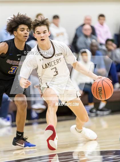 Thumbnail 2 in Saint Francis v Newark Memorial (Joe Schram Holiday Tournament) photogallery.