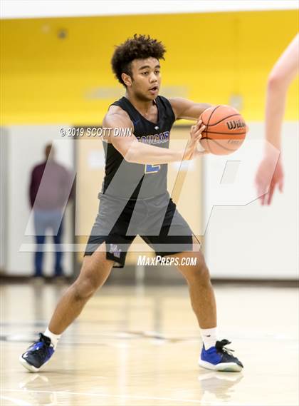 Thumbnail 2 in Saint Francis v Newark Memorial (Joe Schram Holiday Tournament) photogallery.