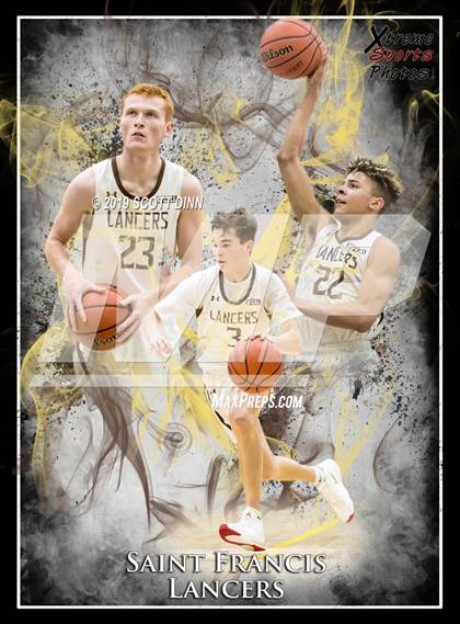 Thumbnail 2 in Saint Francis v Newark Memorial (Joe Schram Holiday Tournament) photogallery.