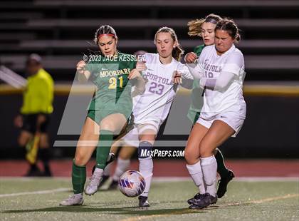 Thumbnail 1 in Portola vs. Moorpark (CIF-SS Div-3 semifinal) photogallery.