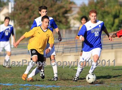 Thumbnail 1 in Hughson @ Capital Christian (CIF SJS Playoffs) photogallery.