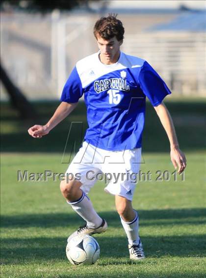 Thumbnail 1 in Hughson @ Capital Christian (CIF SJS Playoffs) photogallery.