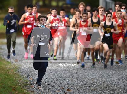 Thumbnail 3 in NSCHSAA Boys Cross Country Championship Nov 1, 2020 (Our Lady of Mercy) photogallery.