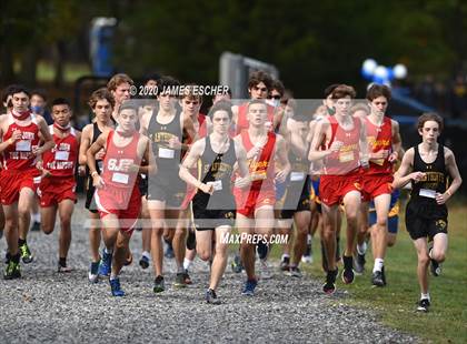 Thumbnail 2 in NSCHSAA Boys Cross Country Championship Nov 1, 2020 (Our Lady of Mercy) photogallery.
