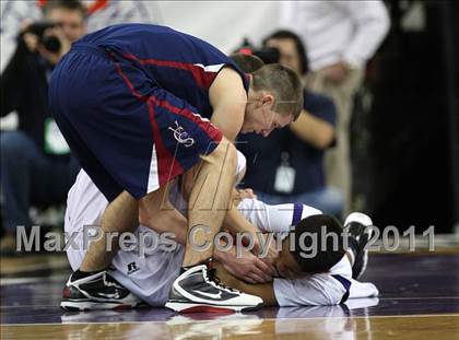 Thumbnail 2 in Vacaville Christian vs. Bradshaw Christian (CIF SJS D5 Final) photogallery.