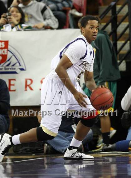 Thumbnail 2 in Vacaville Christian vs. Bradshaw Christian (CIF SJS D5 Final) photogallery.